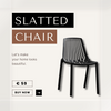 Modern Slatted Chair