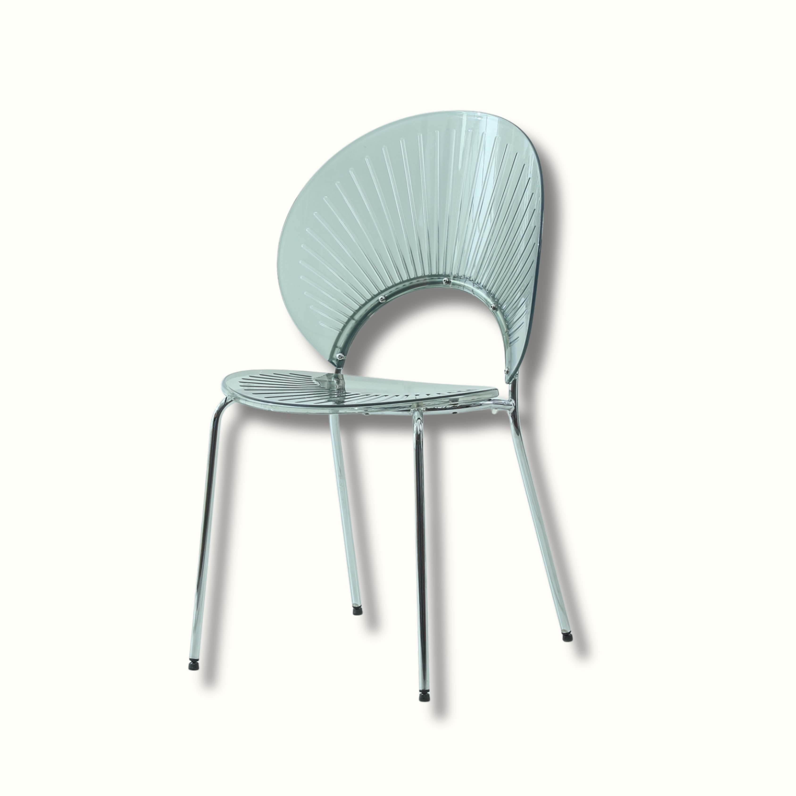 Acrylic Chair With Chrome Legs