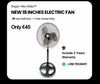 New Electric 18 Inches Metal Fan