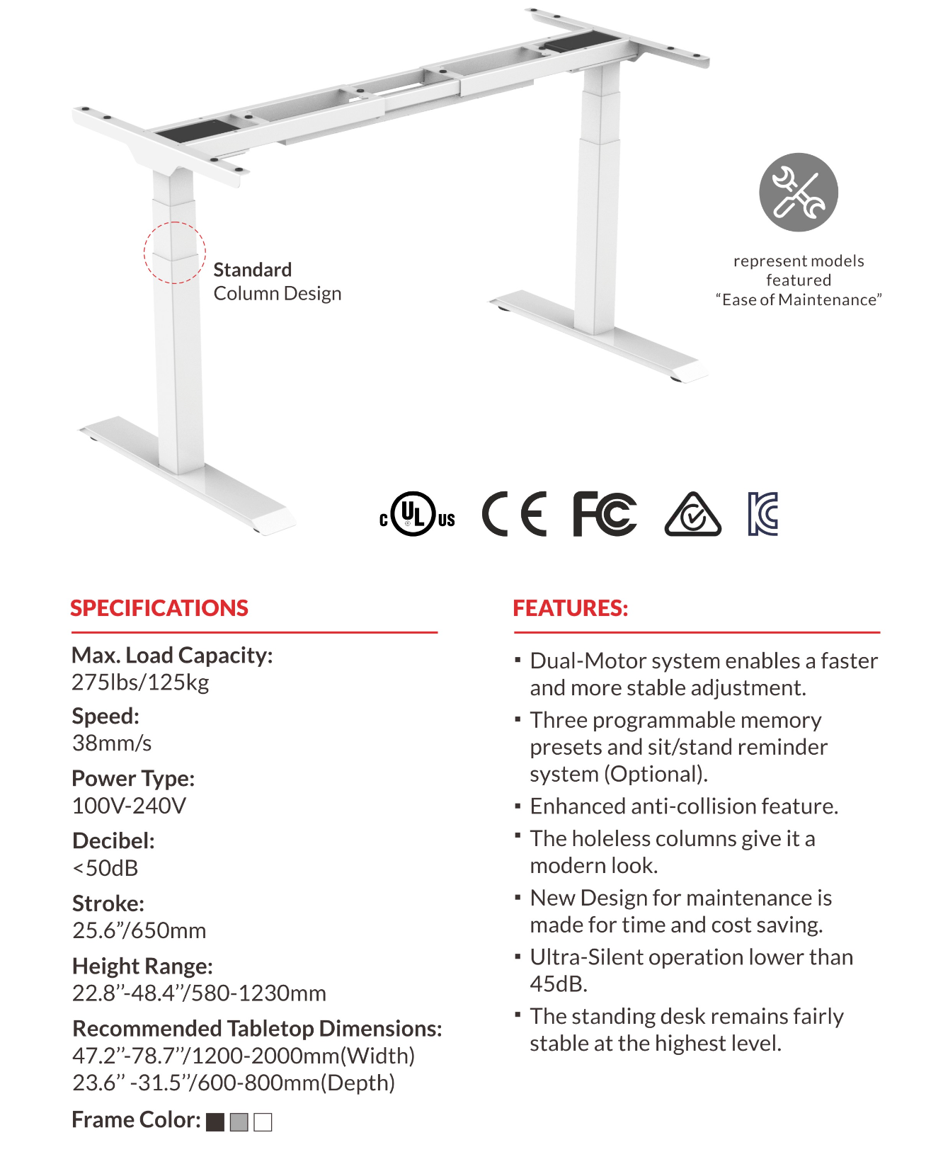 Electric Height Adjustable Desk